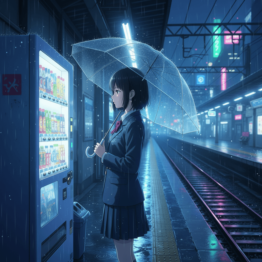 Rainy Station Girl