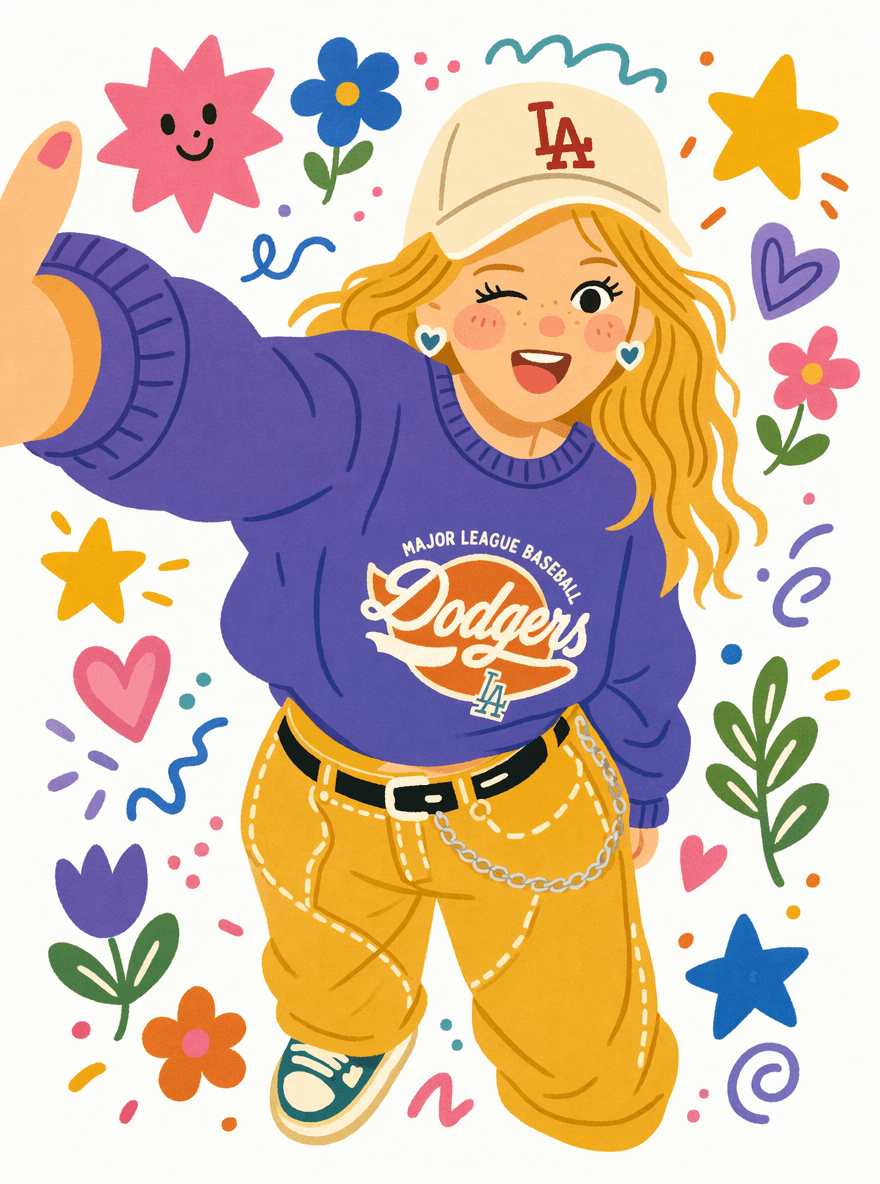 Decorative Folk Flat Illustration