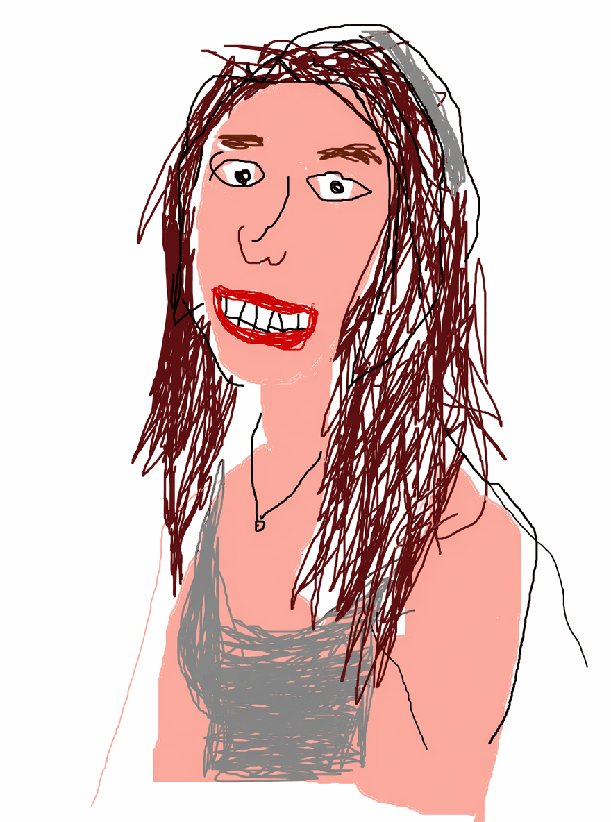 Sprawlingly portrait illustration