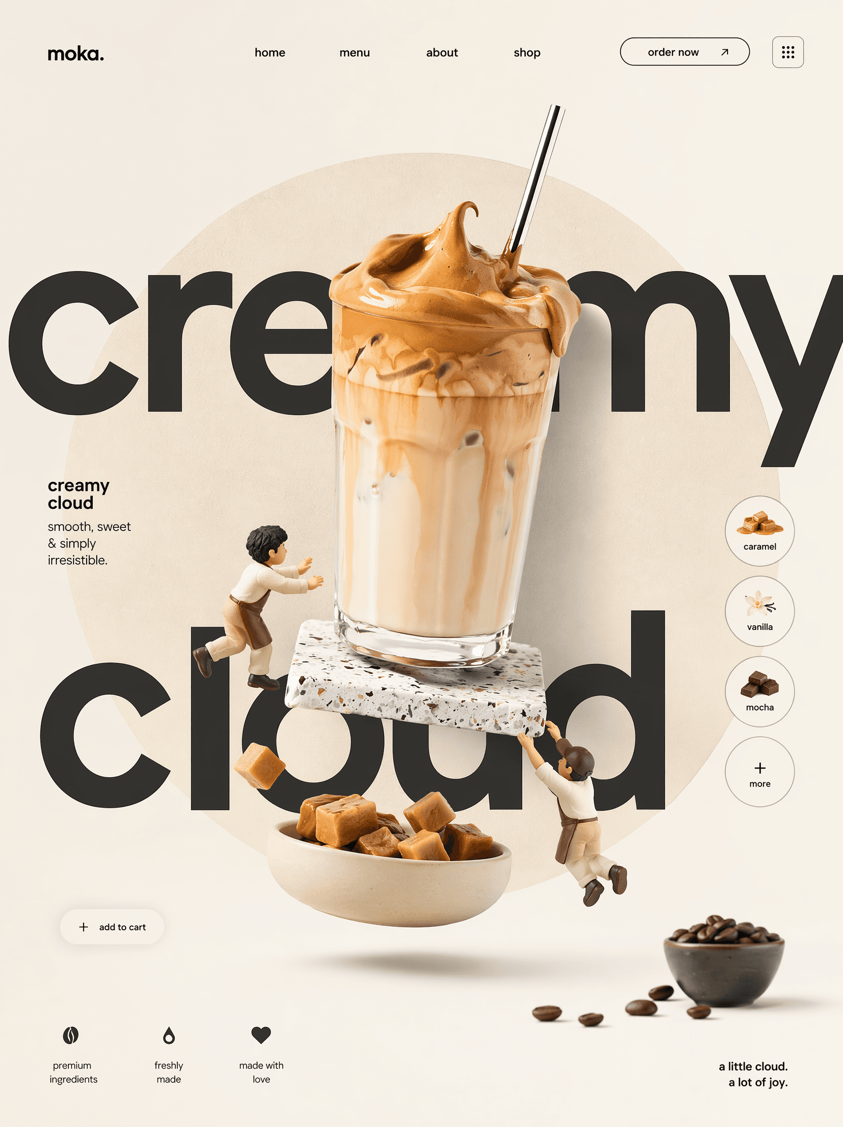 minimalist food poster