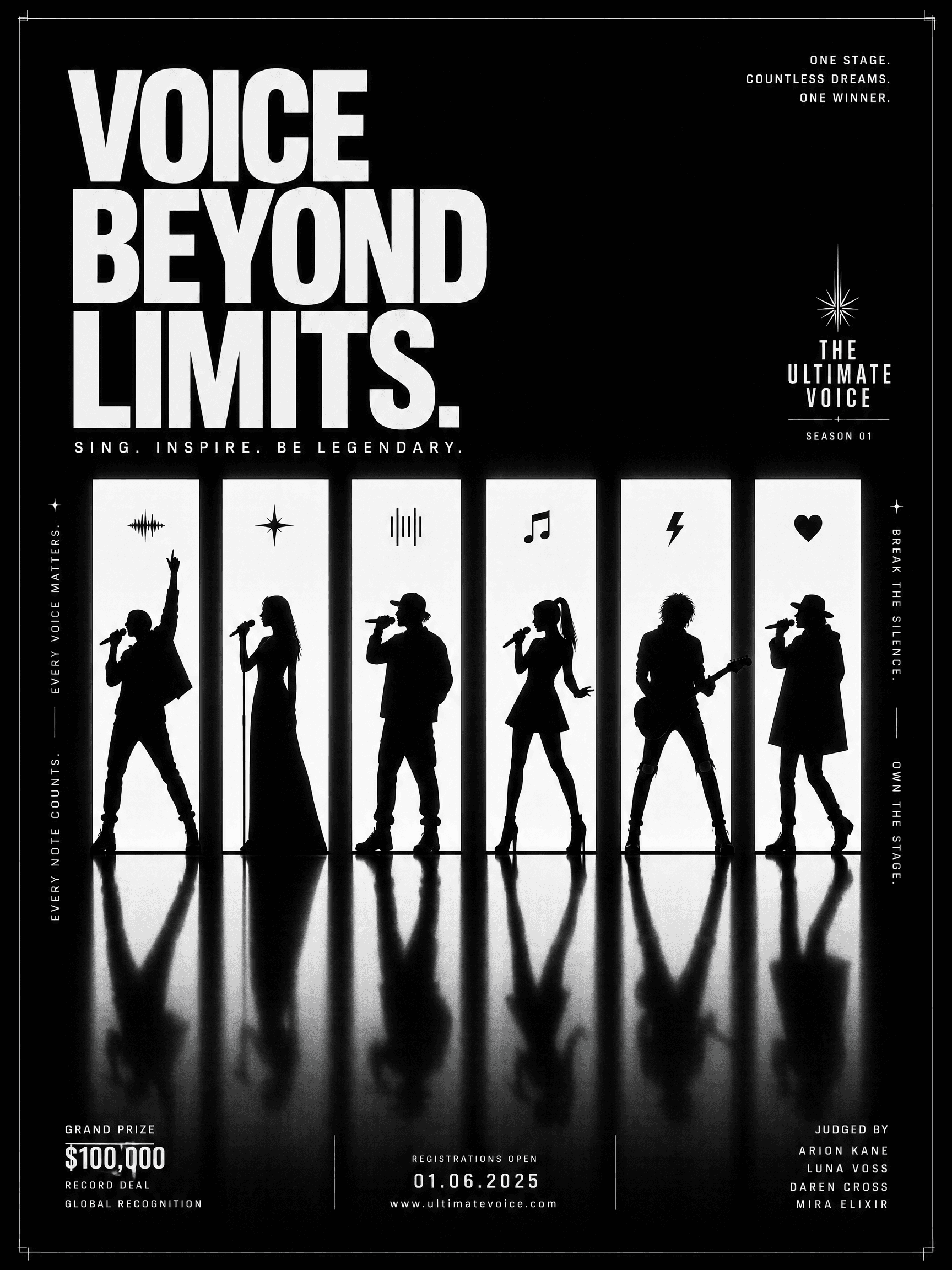 singer competition poster