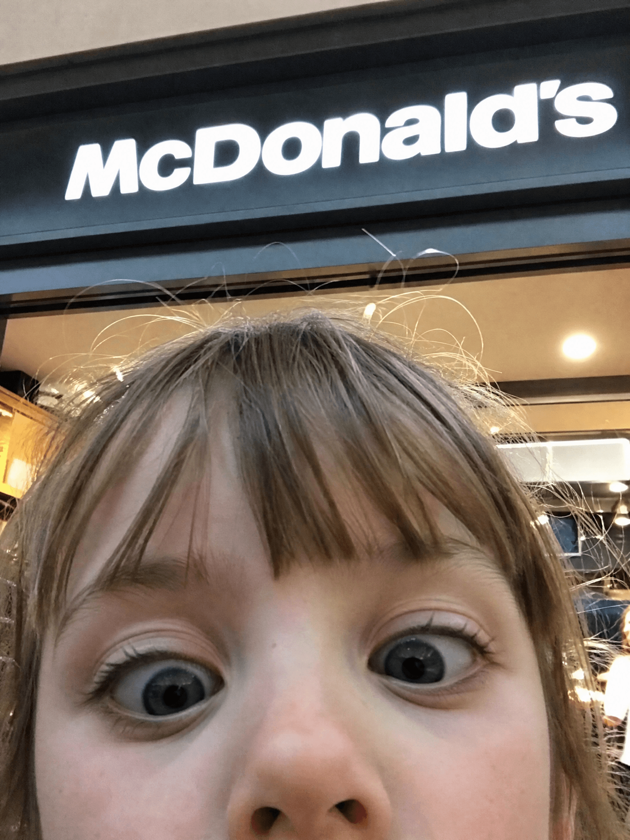 Funny selfie