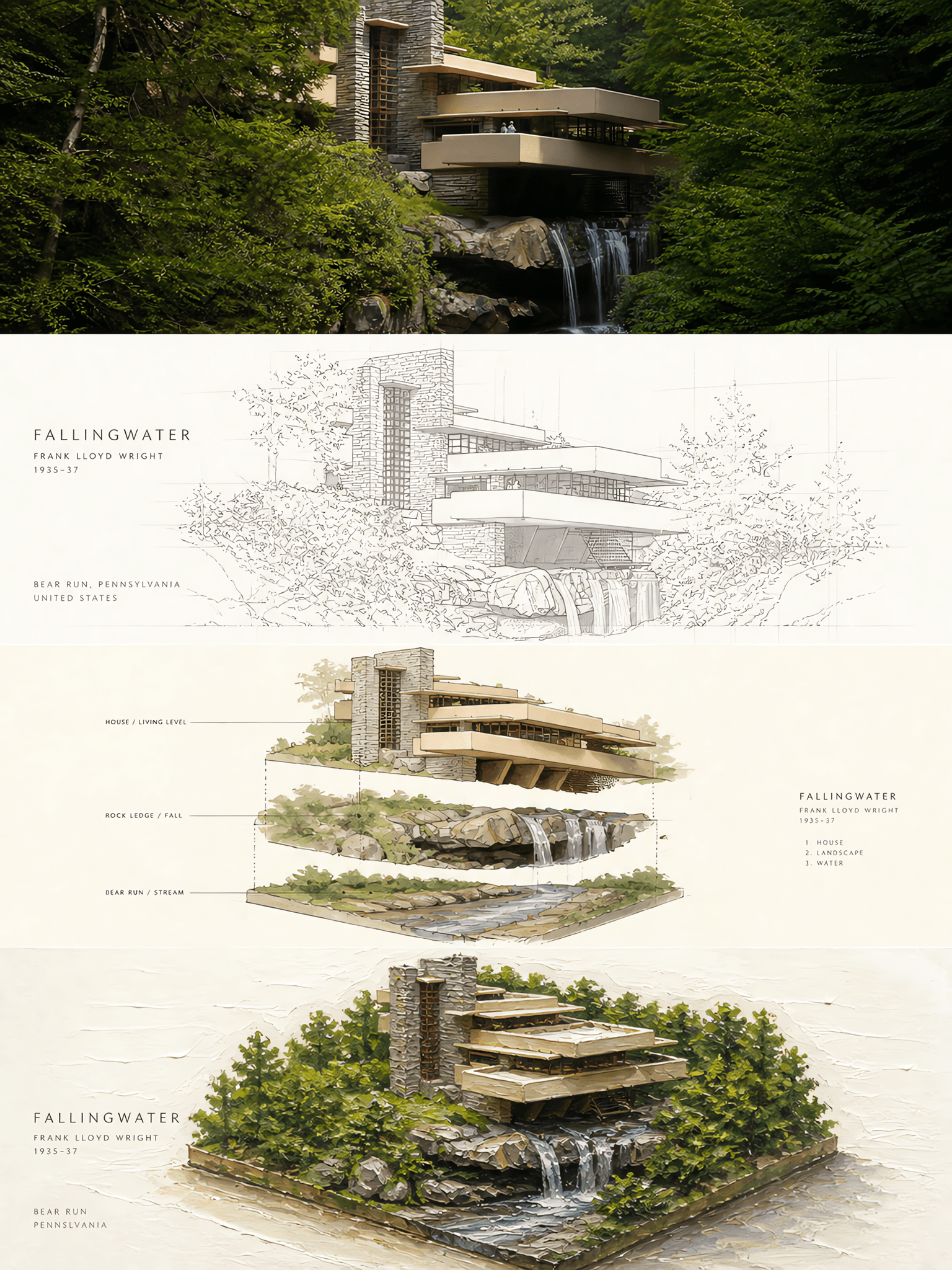 Multi layer poster