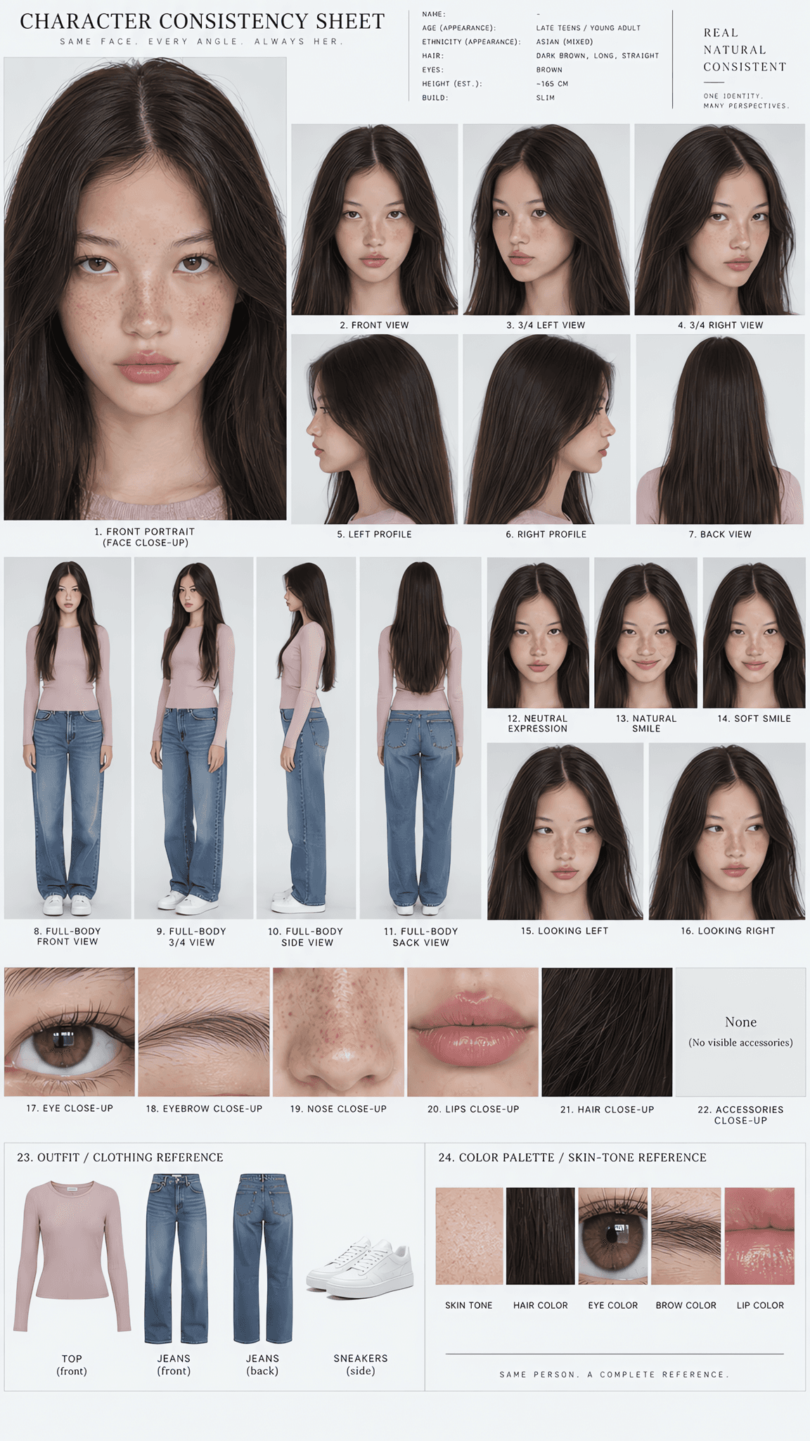 CHARACTER CONSISTENCY SHEET