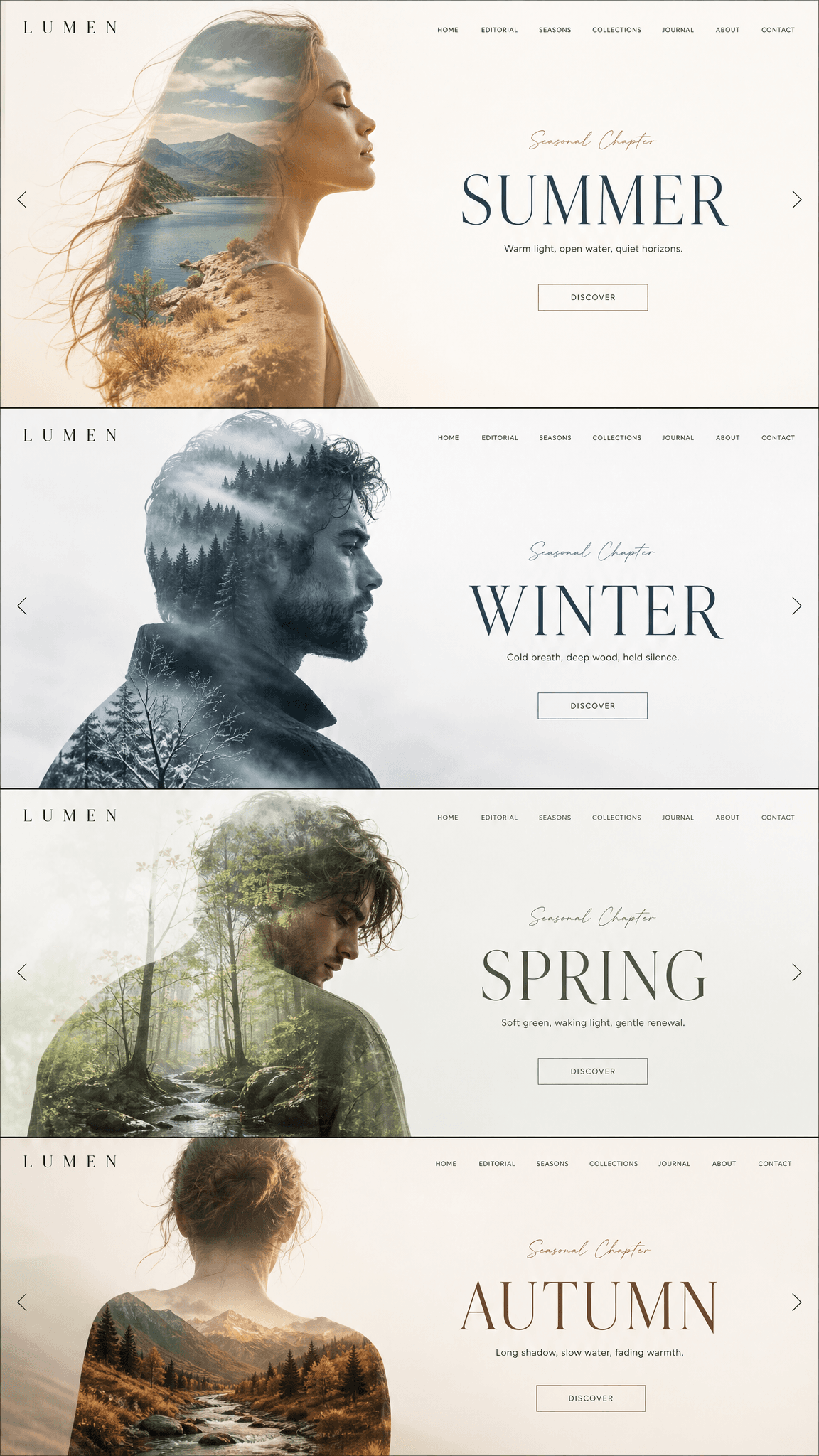 Seasonal-Themed Web Design Campaign Board