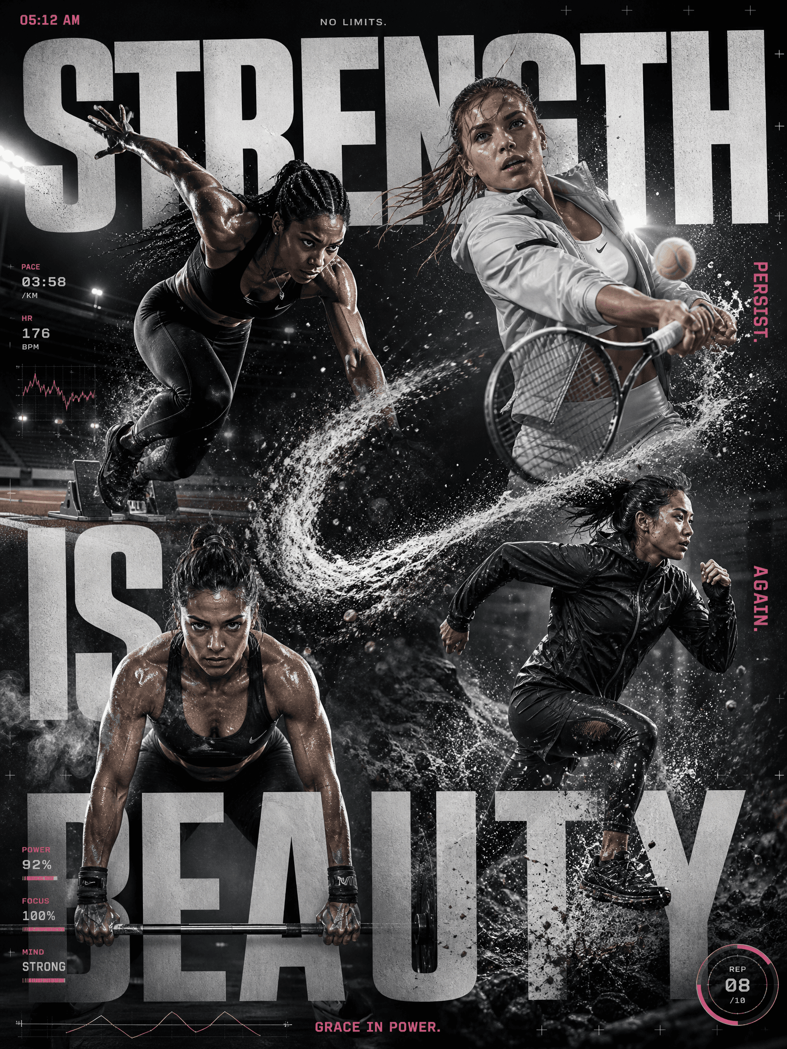 Athletic Character Poster