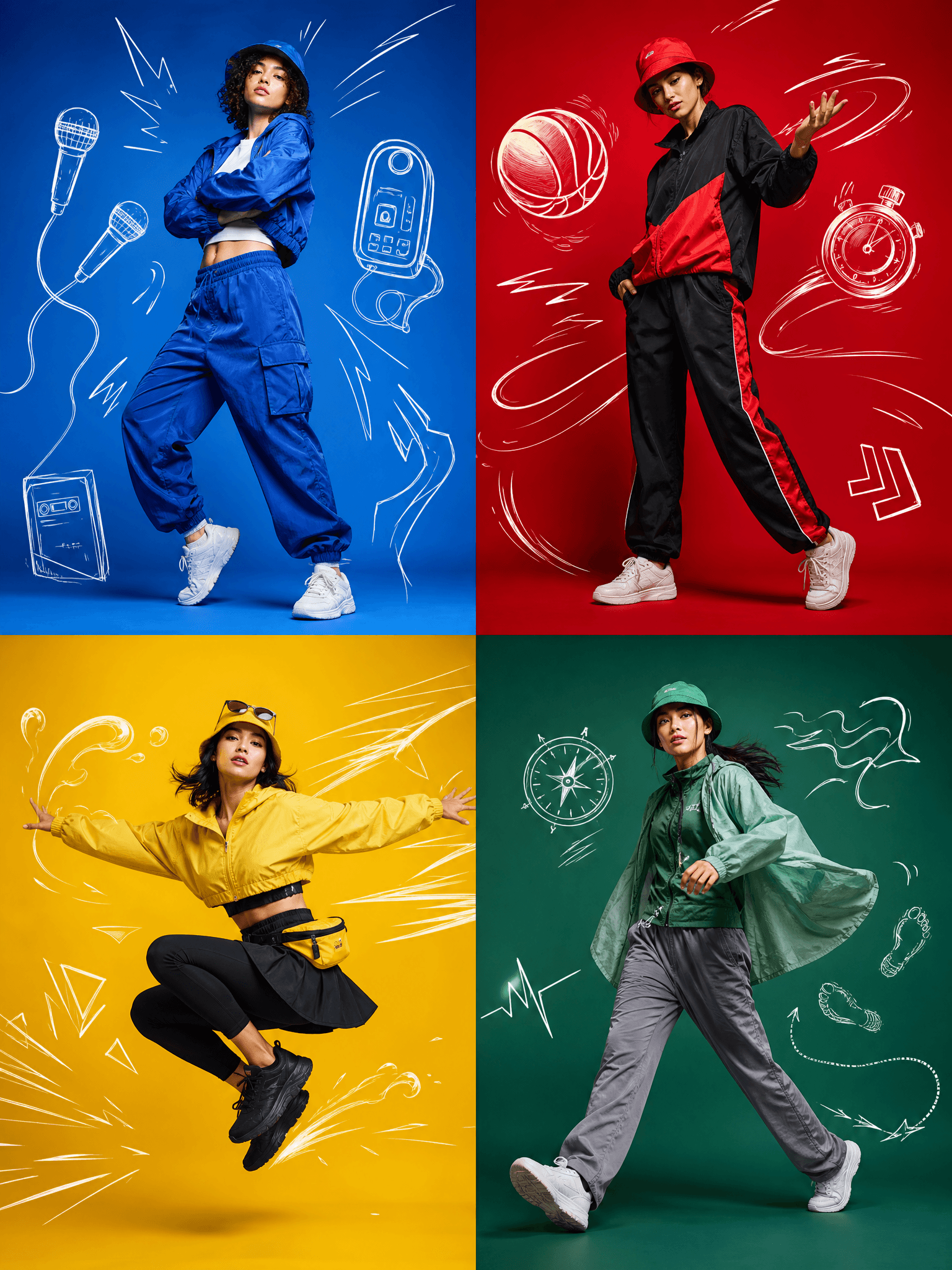 Sports Illustration × Photorealistic Poster
