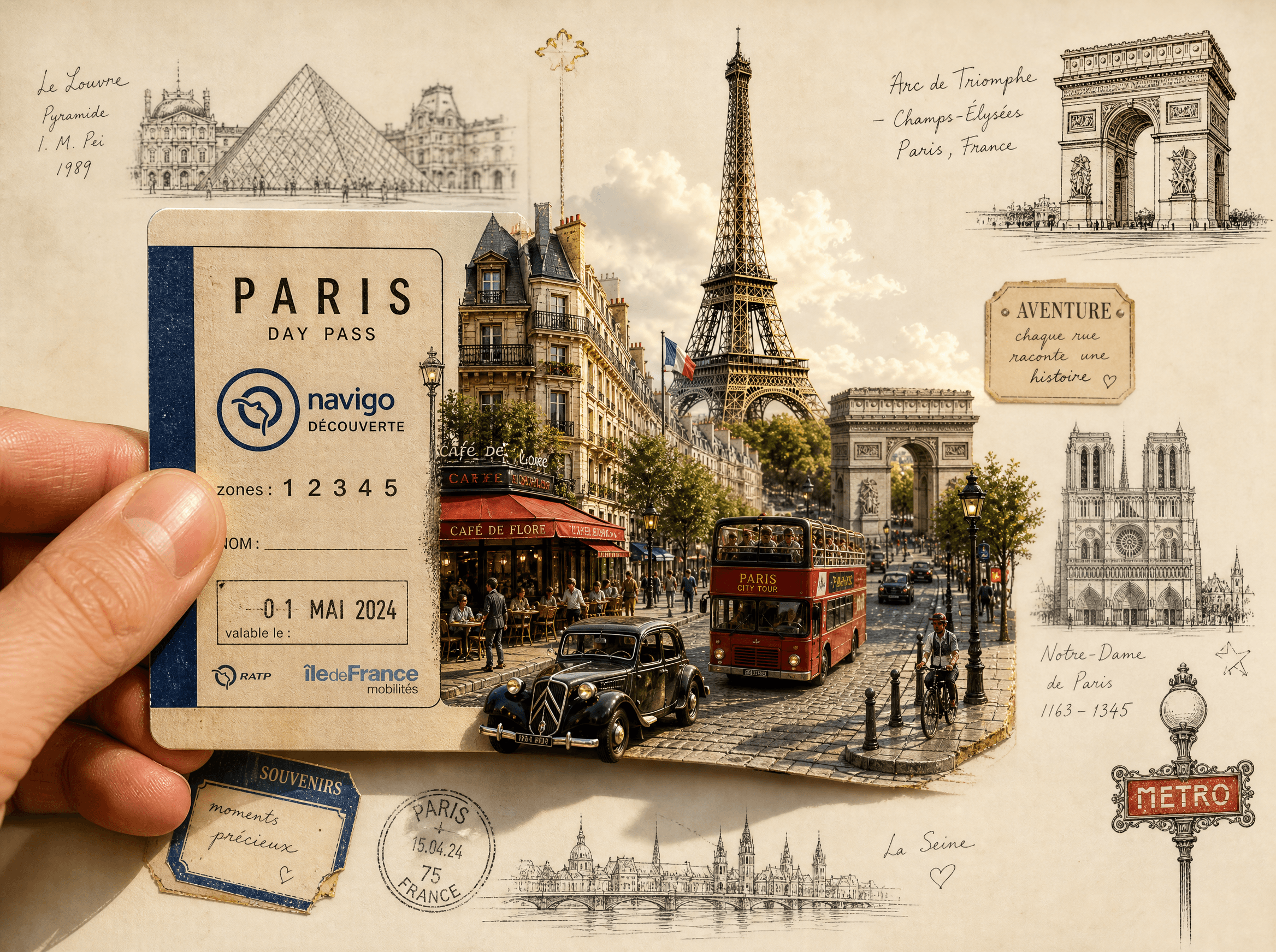 Travel postcards