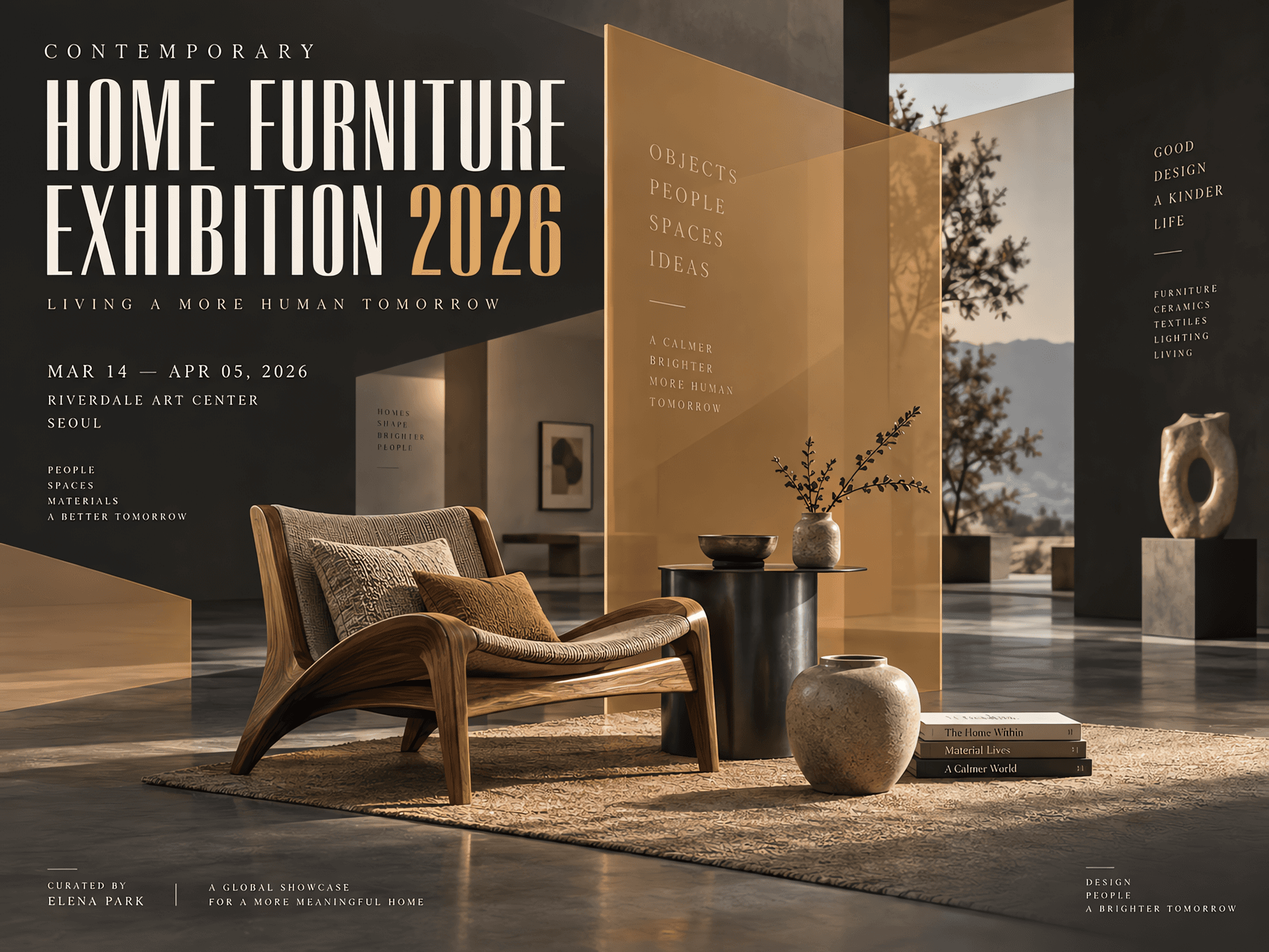 Contemporary Home Design Exhibition Poster