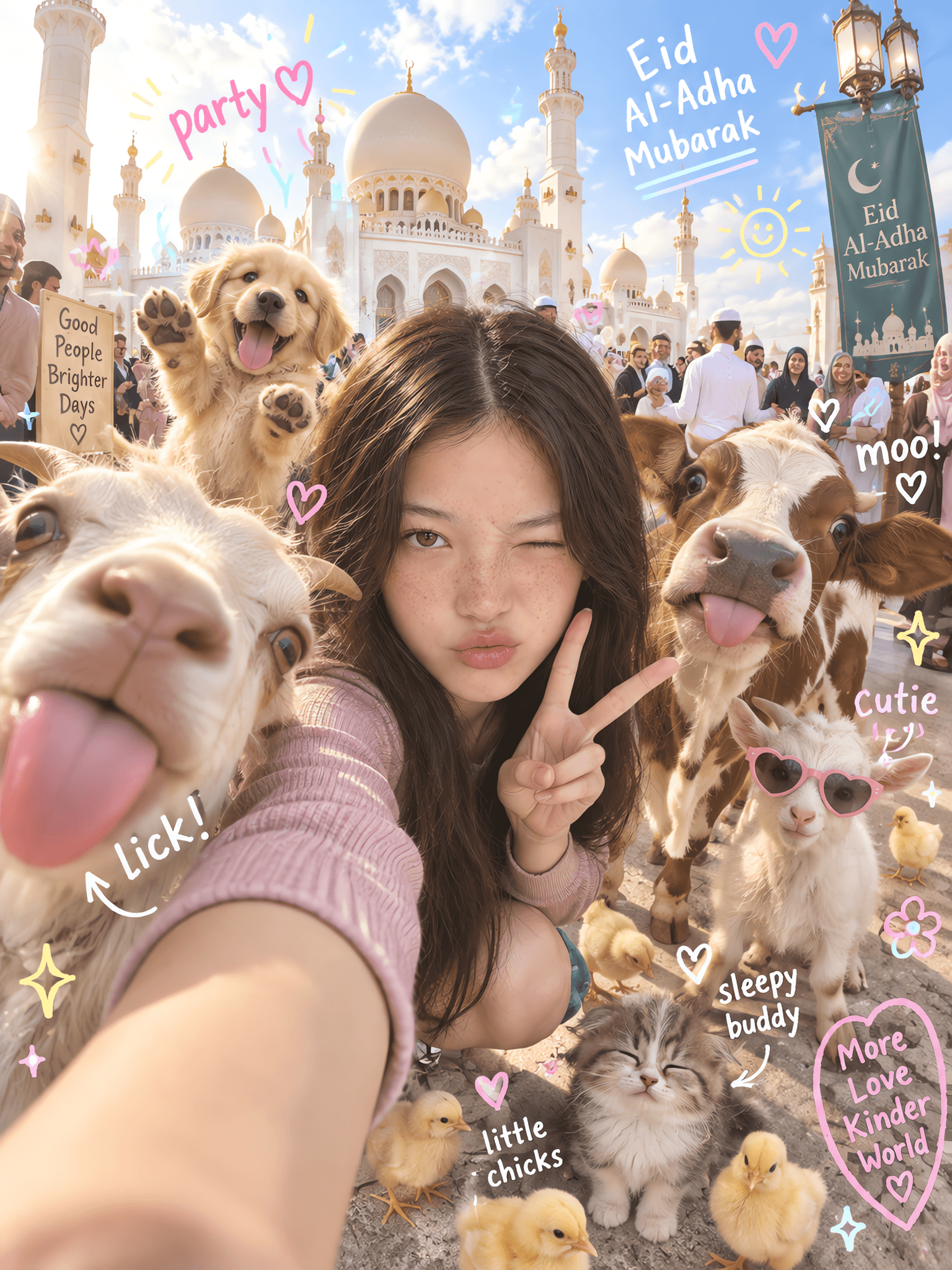 Cute ultra-realistic photograph